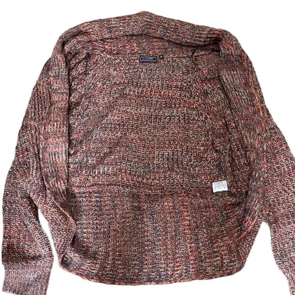 Creazioni Effici Knitted Rounded Front Hem Open Cardigan XLARGE